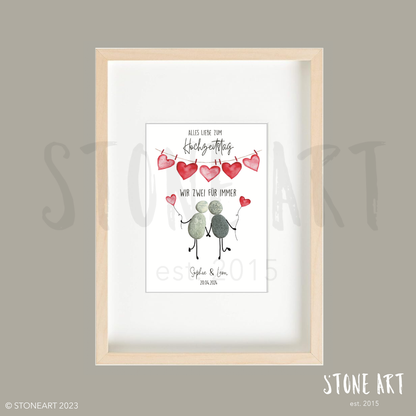 HOCH75_Steinbild-Alles liebe zum Hochzeitstag - Wir zwei für immer