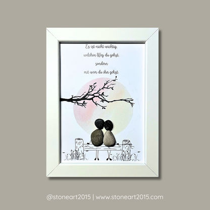 Steinbild Hochzeit – Es ist nicht wichtig, welchen Weg du gehst