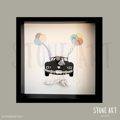 HOCH93-Geldgeschenk zur Hochzeit - Steinbild Auto