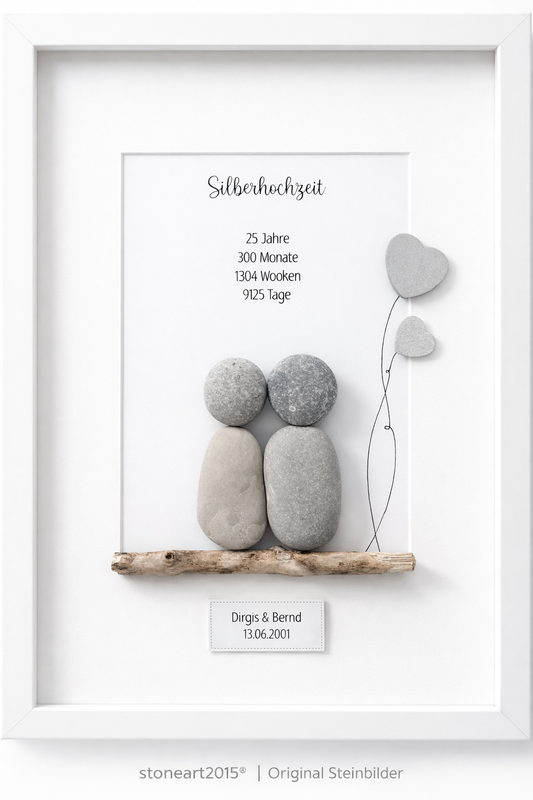 Stone picture - Yes - a small word that means great happiness