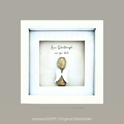 Steinbild – Ein Schutzengel nur für dich - Geschenk mit Herz