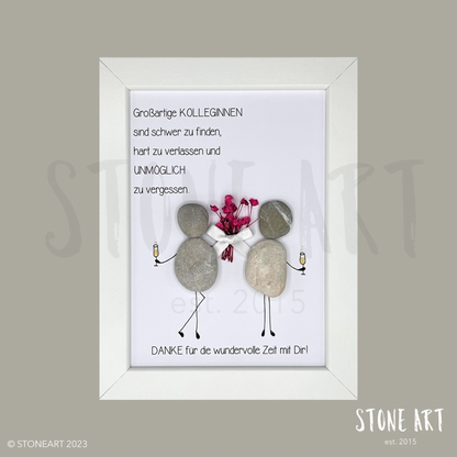 Steinbild Großartige Kolleginnen sind schwer zu finden - Sektgläser