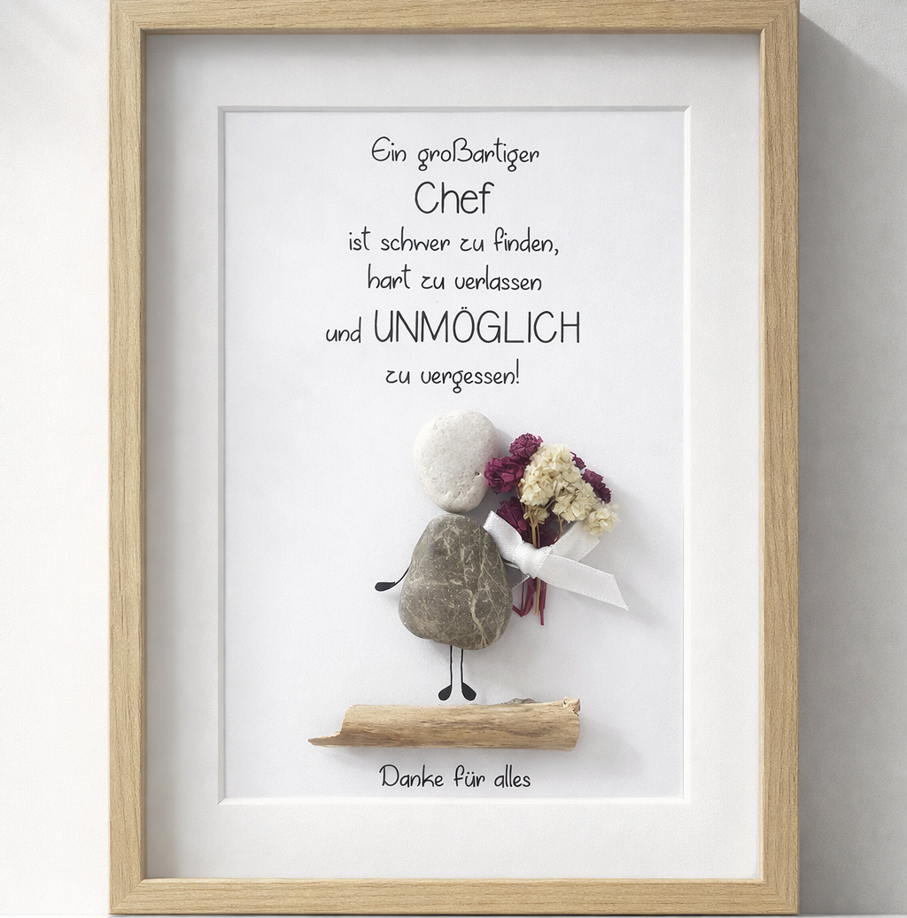 JOB11-Steinbild Ein großartiger Chef- Geschenk
