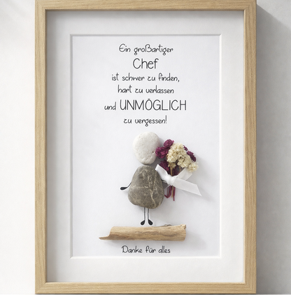 JOB11-Steinbild Ein großartiger Chef- Geschenk