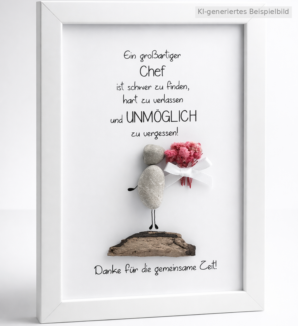 JOB11-Steinbild Ein großartiger Chef- Geschenk