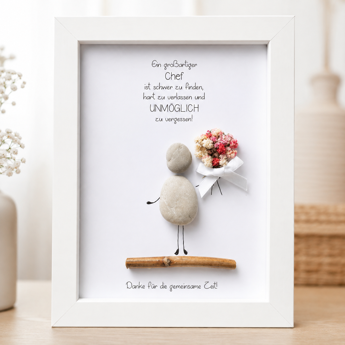 JOB11-Steinbild Ein großartiger Chef- Geschenk