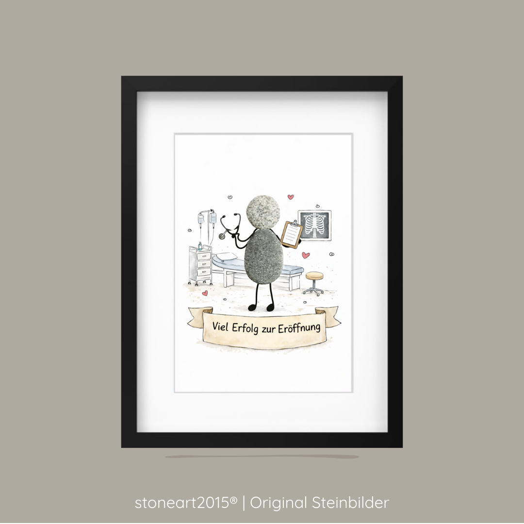 Stone picture - doctor - thank you for everything