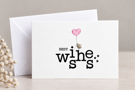 Karte „Best Wishes“