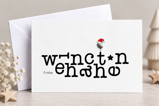 Karte "Frohe Weihnachten"