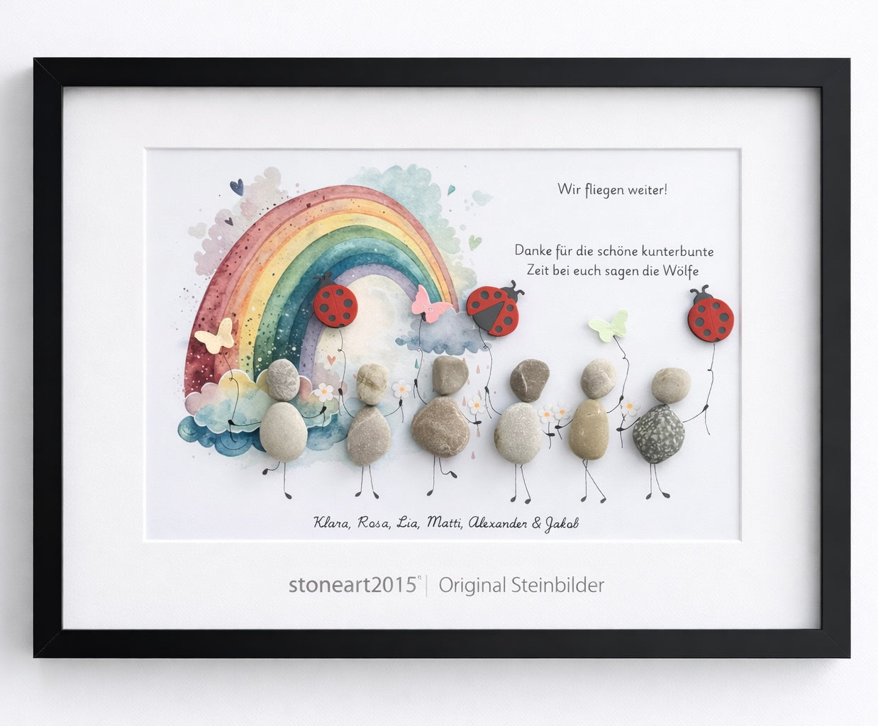 Abschiedsgeschenk Erzieherin – Personalisiertes Steinbild Kita