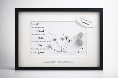 Scultura in pietra – Segui la tua strada – Regalo per Comunione e Cresima