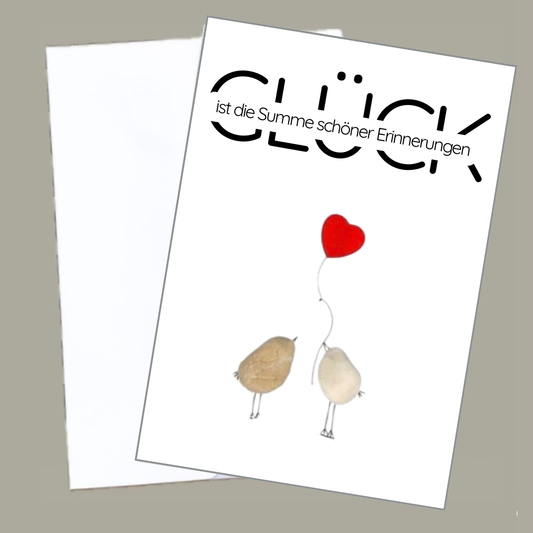 Karte "Glück ist die Summe schöner Erinnerungen"