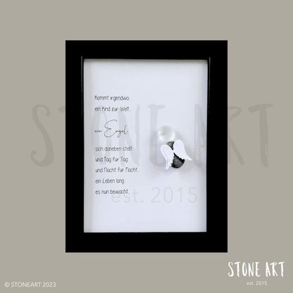 Steinbild Kommt irgendwo ein Kind zur Welt