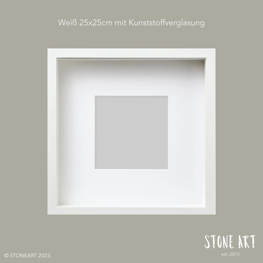 Bilderrahmen Weiss_25x25cm_mit_Kunststoffverglasung