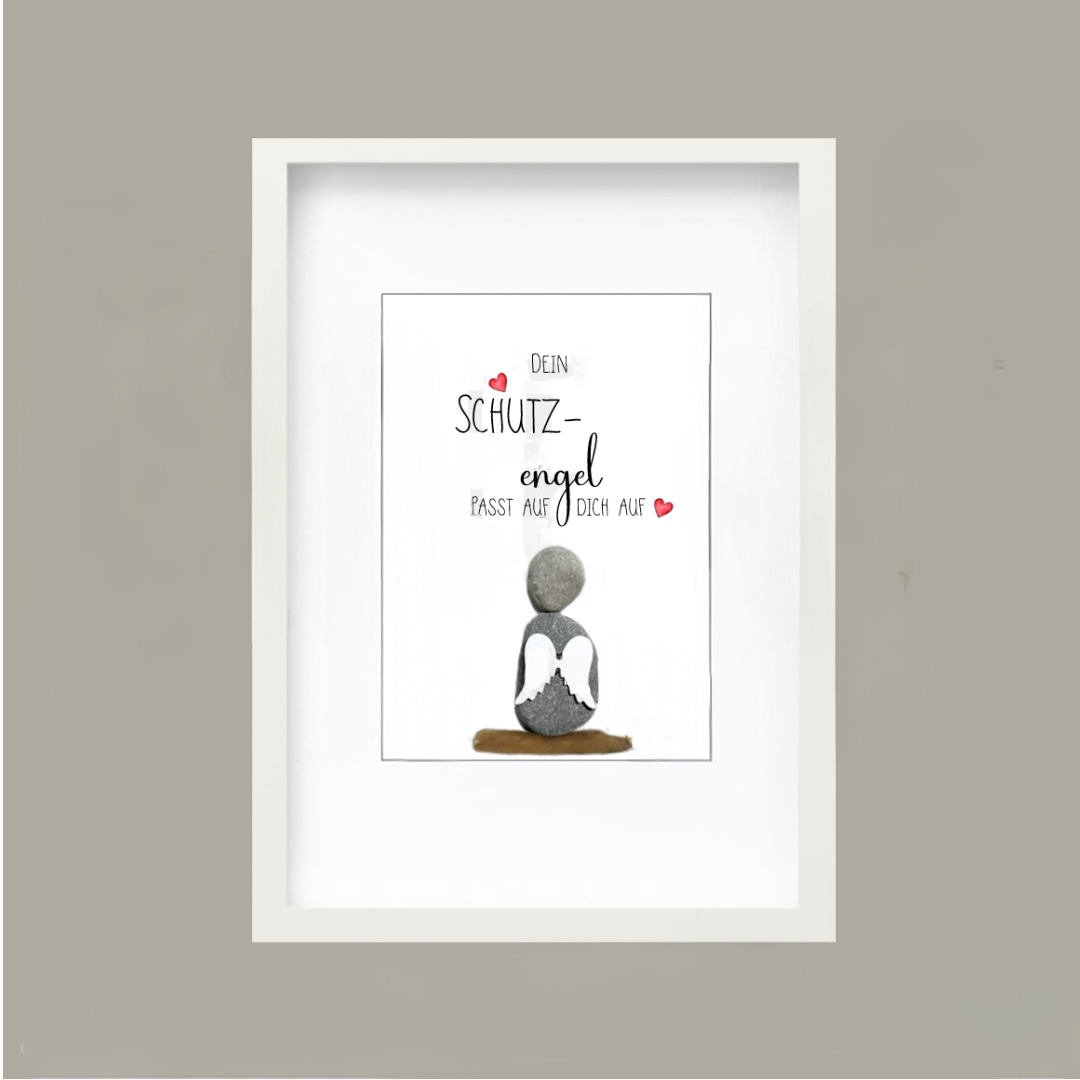 Steinbild Schutzengel – Dein Engel passt auf dich auf
