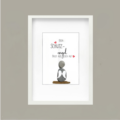 Steinbild Schutzengel – Dein Engel passt auf dich auf