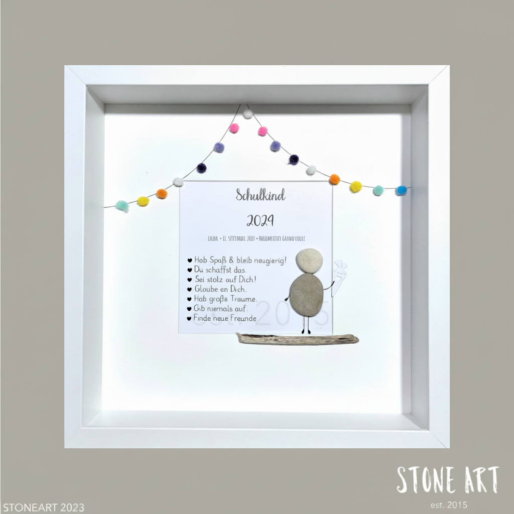 Stone Sculpture Schoolchild – Back to School Gift & Lucky Charm