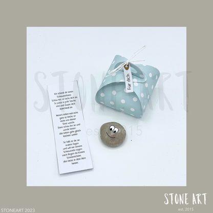 Schmunzelstein Glücksbringer Einschulung Geschenk