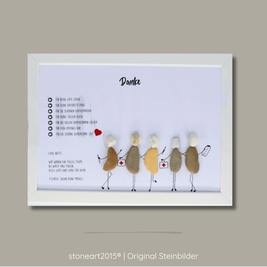 Steinbild Kollegenabschied Krankenschwestern – Abschiedsgeschenk Pflege