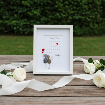 Stone Picture Wedding Calendar - Original Wedding Gift