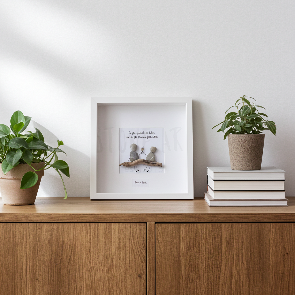 Steinbild - Es gibt Freunde im Leben und es gibt Freunde fürs Leben