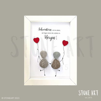 Steinbild-Schwestern sind nie alleine Geschenk für Schwester