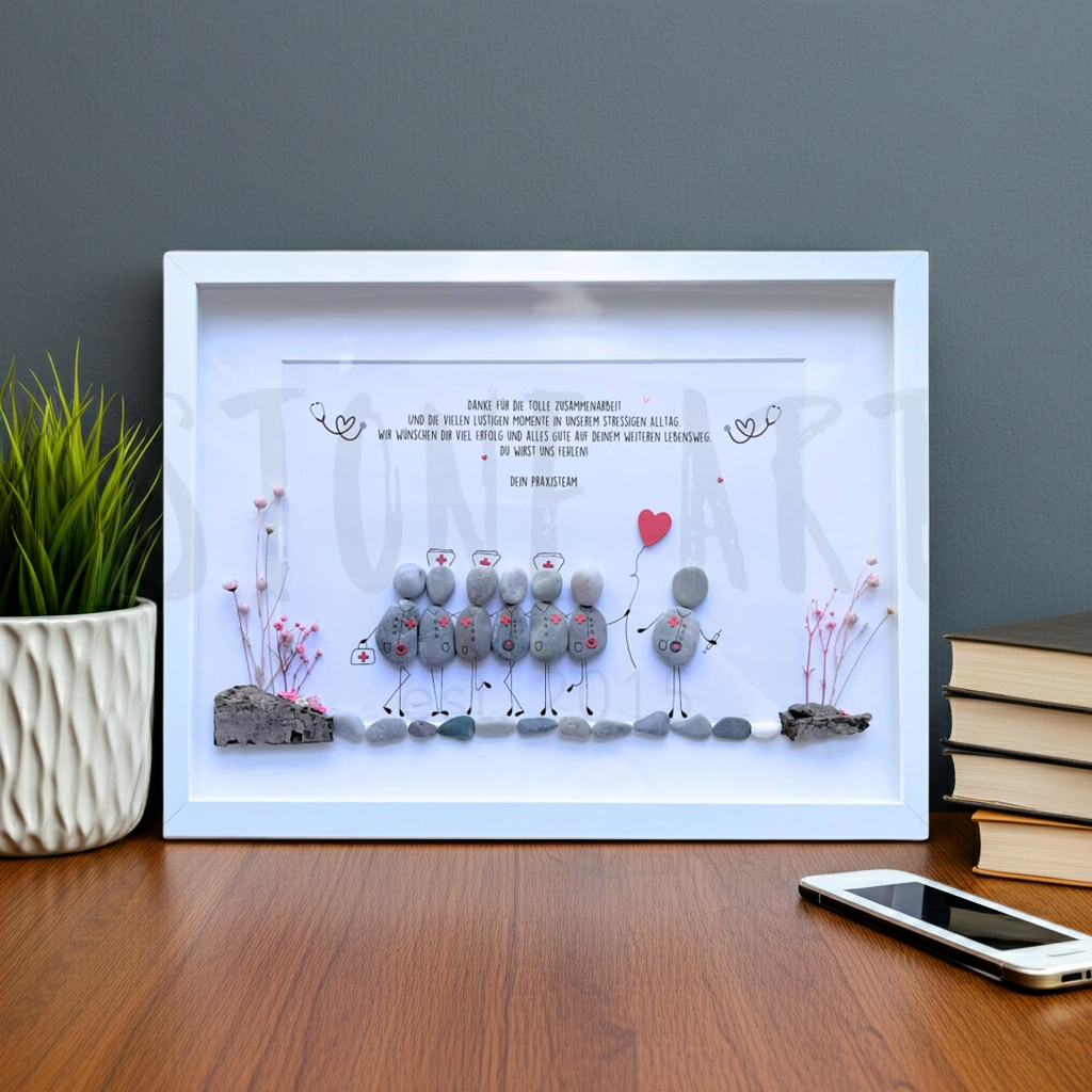 Steinbild „Krankenschwestern“ – Geschenk für Pflegekräfte mit Herz