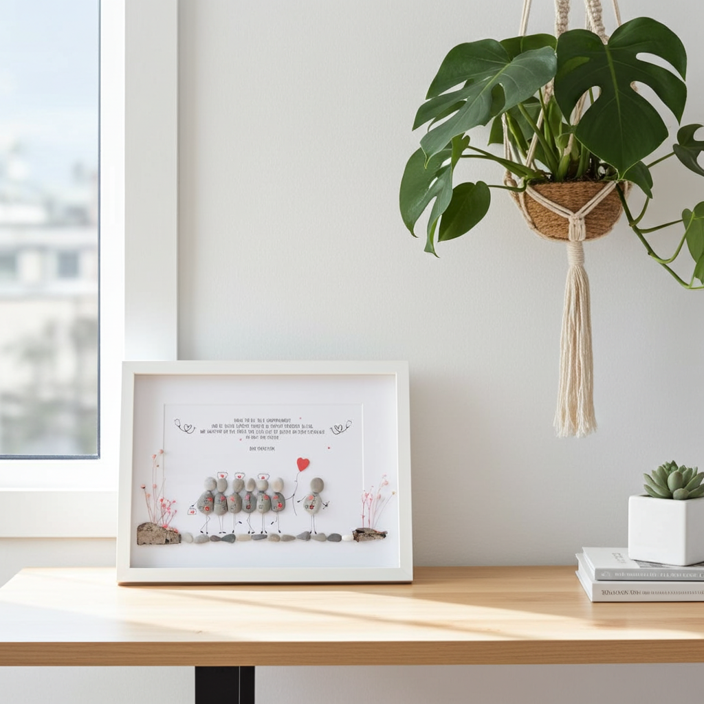 Steinbild „Krankenschwestern“ – Geschenk für Pflegekräfte mit Herz