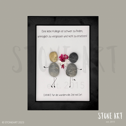Steinbild - Eine liebe Kollegin - Abschiedsgeschenk