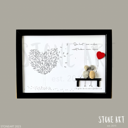 Steinbild Du hast was andere nicht haben mein Herz Geschenk