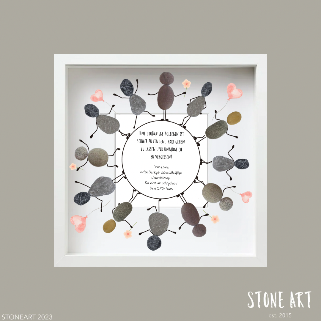 Steinbild Eine großartige Kollegin Abschiedsgeschenk