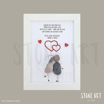Steinbild Geldgeschenk Hochzeitsgeschenk