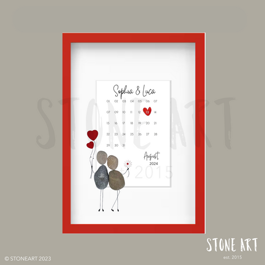 Steinbild Hochzeitskalender  Hochzeitsgeschenk