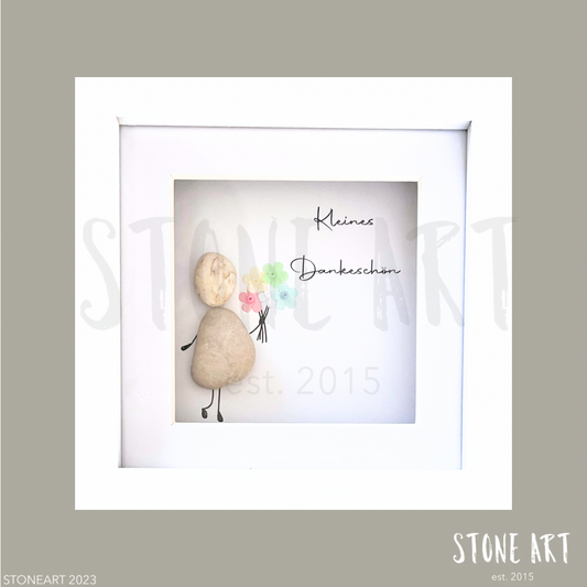 Handgemachtes Steinbild Steinbild Kleines Dankeschön personalisiertes Geschenk