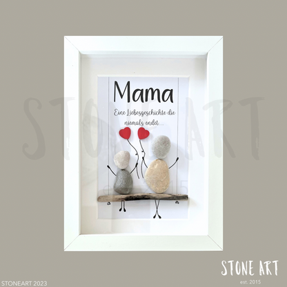 Steinbild Mama eine Liebesgeschichte die niemals endet Geschenk