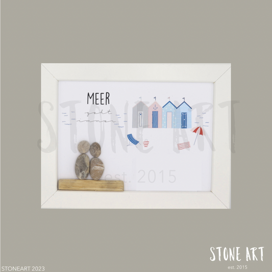 Steinbild Meer geht einfach immer Geschenk