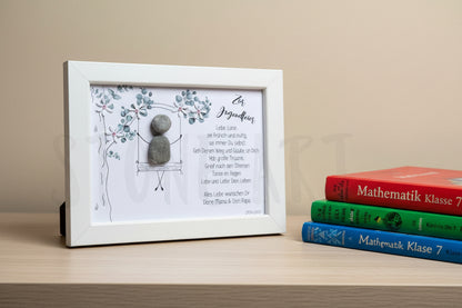 Quadro in pietra – Sii allegro e coraggioso – Comunione & Cresima