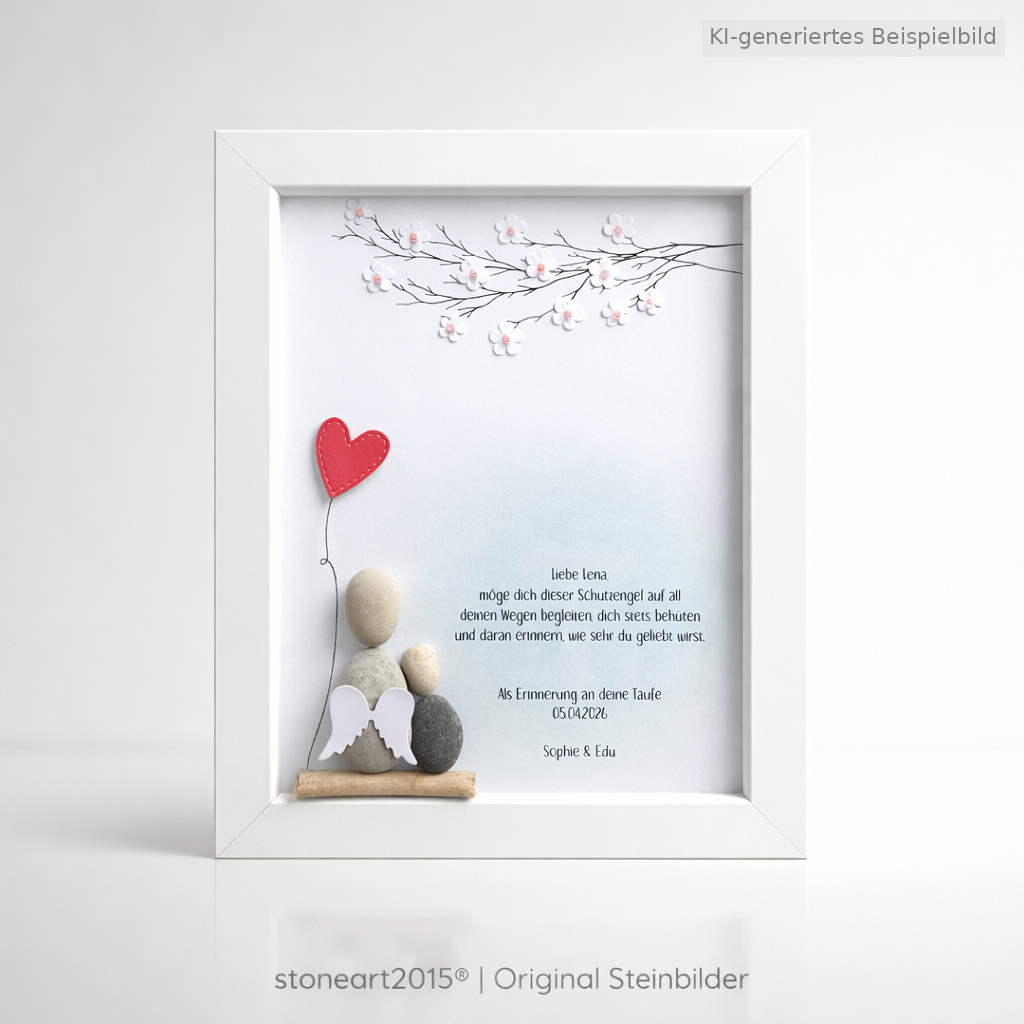 Pebble Art Baby Birth - Handmade Gift for Birth
