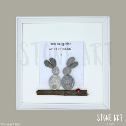 TIER02-Steinbild Weißt du eigentlich wie lieb ich dich hab