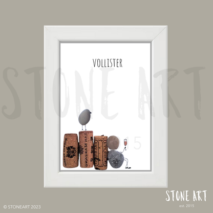 WEIN10-Steinbild Vollister Geschenk für Weintrinker