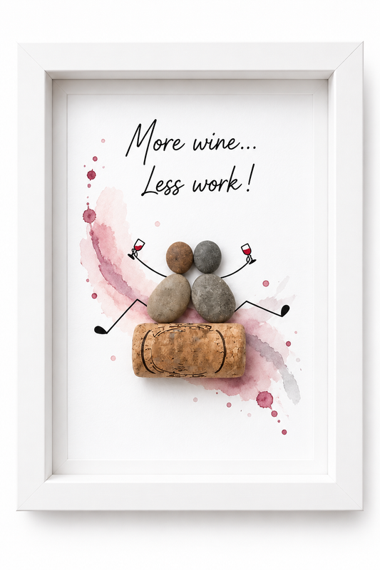 Kieselsteinbild Let the good times Aperol – witziges Geschenk für Aperol-Liebhaber, handgemachtes Steinbild