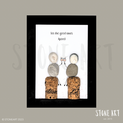 WEIN35-Steinbild-Let the good times Aperol-Aperolliebhaber Geschenkidee