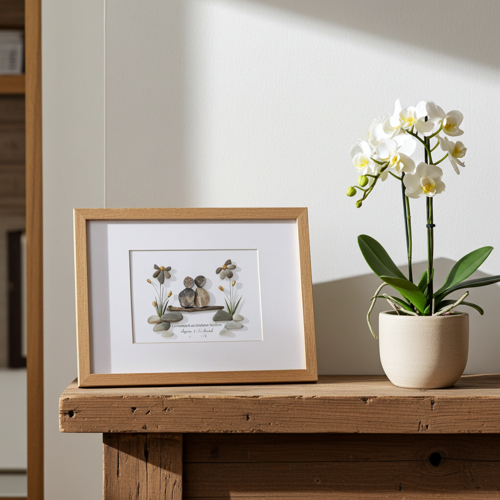 Quadro in pietra - Nozze d'oro (50° anniversario di matrimonio)