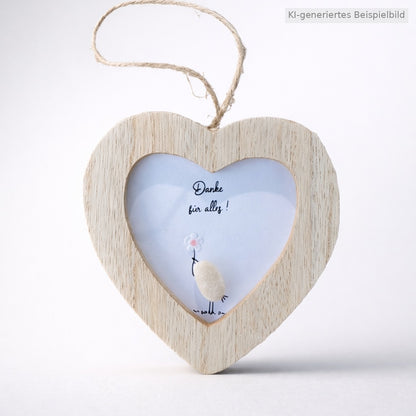 Kieselsteinbild Danke für alles – Dankeschön-Geschenk, handgemachtes Steinbild