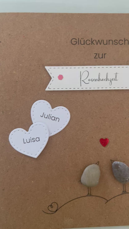 Karte Rosenhochzeit – 10. Hochzeitstag