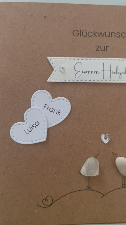 Karte Eiserne Hochzeit -  65. Hochzeitstag