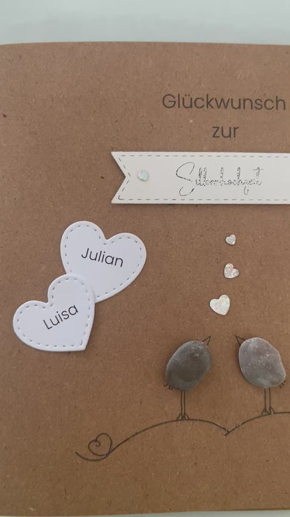 Karte Silberhochzeit – 25. Hochzeitstag