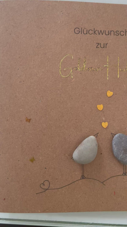 Karte Goldene Hochzeit – 50. Hochzeitstag